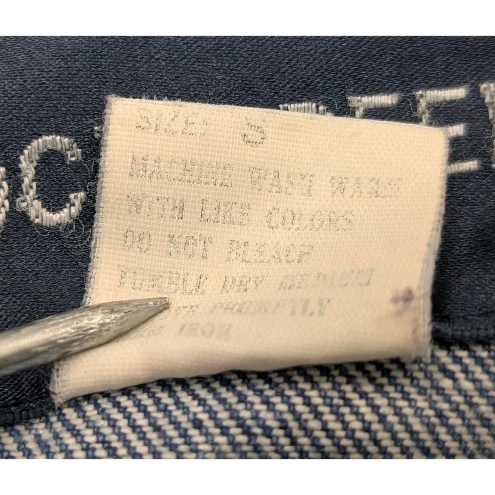 Vintage Rock Creek Men's Blue Denim Jean Jacket Size S Long Sleeves Button Front - Picture 7 of 12